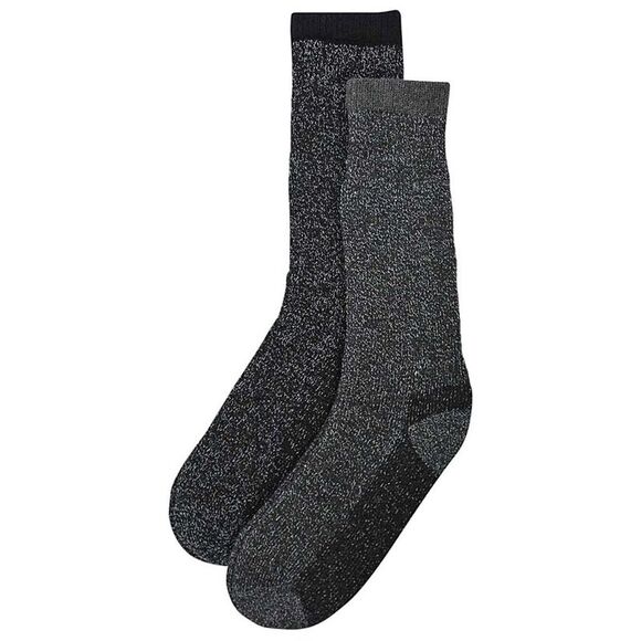 Black & Gray Mens Heated Thermal 2 Pack Winter Socks - Picture 6 of 6